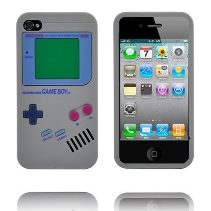 Game Boy Harmaa Iphone 4s Silikonikuori