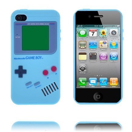 Game Boy Vaaleansininen Iphone 4 Silikonikuori