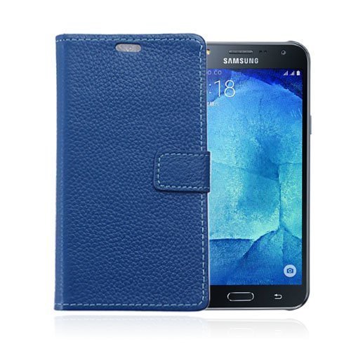 Garborg Samsung Galaxy J5 Nahkakotelo Sininen