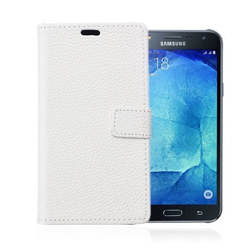 Garborg Samsung Galaxy J5 Nahkakotelo Valkoinen