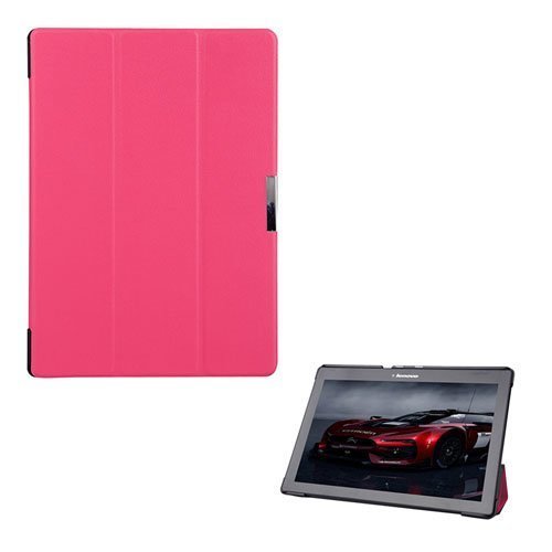 Garff Lenovo Tab 2 A10-70 Leather Case With Stand Hot Pink