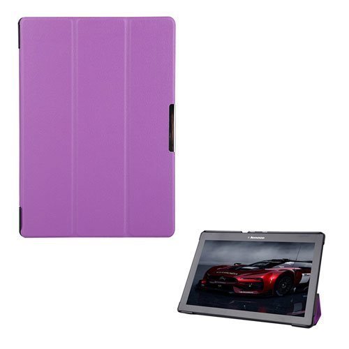 Garff Lenovo Tab 2 A10-70 Leather Case With Stand Purple