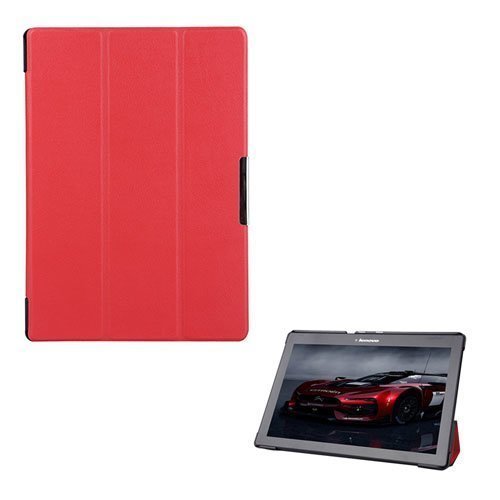 Garff Lenovo Tab 2 A10-70 Leather Case With Stand Red