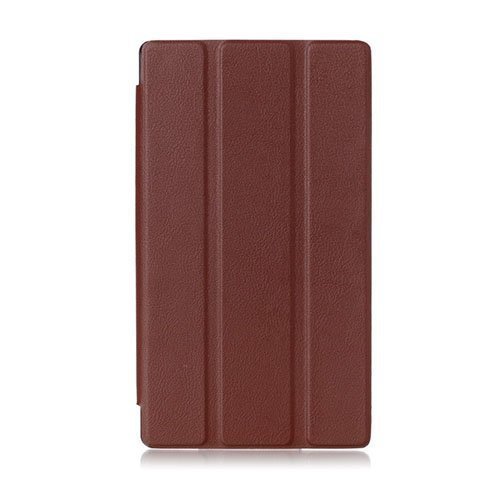 Garff Lenovo Tab 2 A7-10 Smart Fold Leather Case With Stand Brown