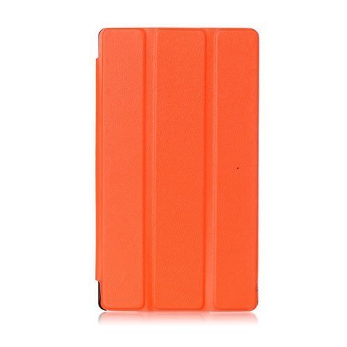 Garff Lenovo Tab 2 A7-10 Smart Fold Leather Case With Stand Orange