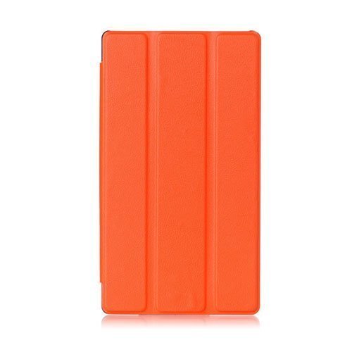 Garff Lenovo Tab 2 A7-30 Nahkakotelo Standillä Oranssi