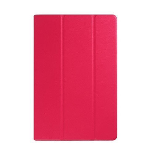 Garff Silk Sony Xperia Z4 Tabletti Kolmesti Taittuva Nahkakotelo Kuuma Pinkki