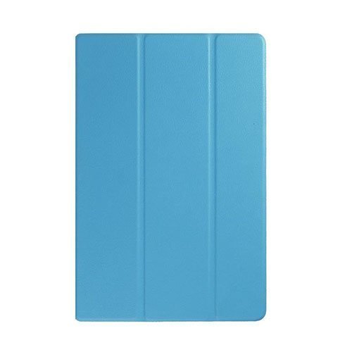 Garff Silk Sony Xperia Z4 Tabletti Kolmesti Taittuva Nahkakotelo Vaalea Sininen
