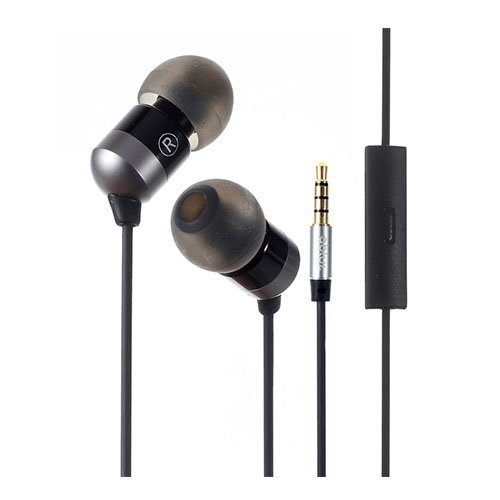 Gblue Gx6 Korvanappikuulokkeet Mikrofonilla Musta Ja Metalli