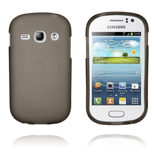 Gelcase Harmaa Samsung Galaxy Fame Suojakuori