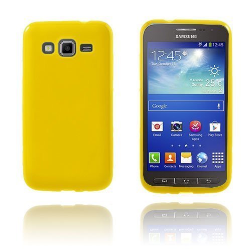 Gelcase Keltainen Samsung Galaxy Core Advance Suojakuori