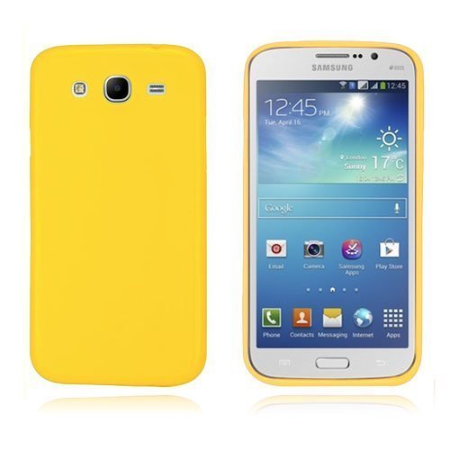Gelcase Keltainen Samsung Galaxy Mega 5.8 Suojakuori