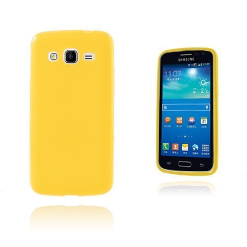 Gelcase Keltainen Samsung Galaxy Win Pro Suojakuori