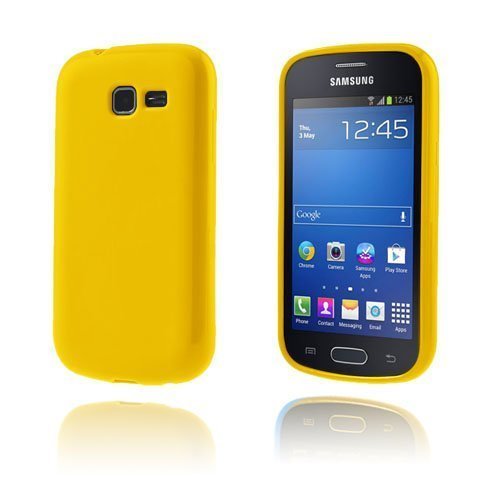 Gelcase Keltainen Samsung Galxy Trend Lite Kuori