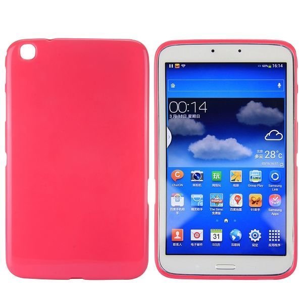 Gelcase Kuuma Pinkki Samsung Galaxy Tab 3 8.0 Suojakuori