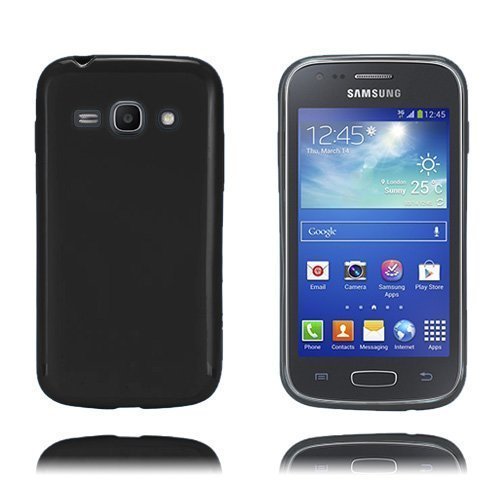 Gelcase Musta Samsung Galaxy Ace 3 Suojakuori