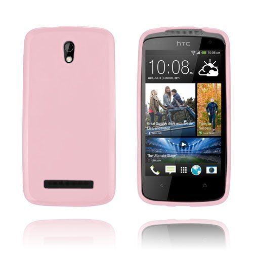 Gelcase Pinkki Htc Desire 500 Suojakuori