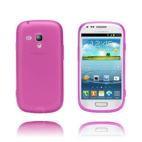 Gelcase Pinkki Samsung Galaxy S3 Mini Suojakuori