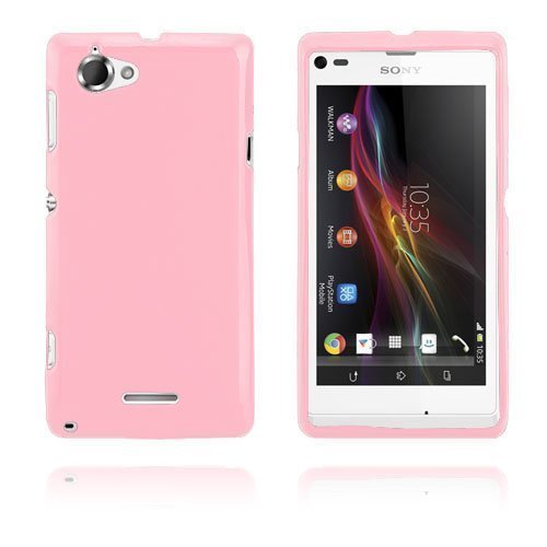 Gelcase Pinkki Sony Xperia L Suojakuori