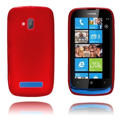 Gelcase Punainen Nokia Lumia 610 Suojakuori