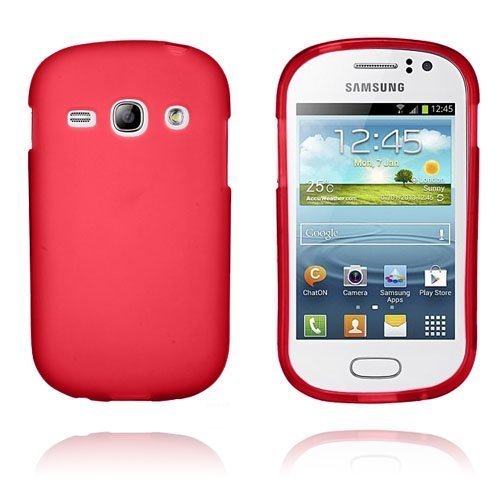 Gelcase Punainen Samsung Galaxy Fame Suojakuori