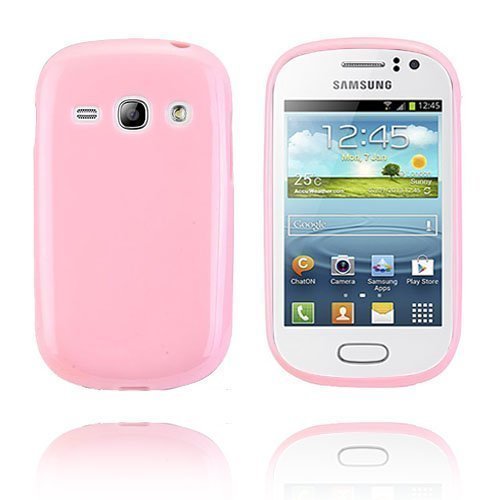 Gelcase Vaaleanpunainen Samsung Galaxy Fame Suojakuori