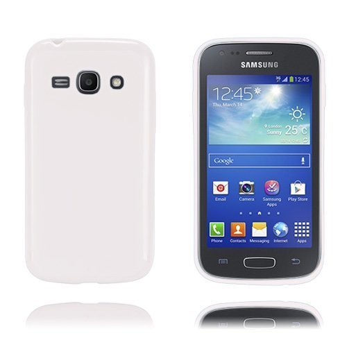 Gelcase Valkoinen Samsung Galaxy Ace 3 Suojakuori