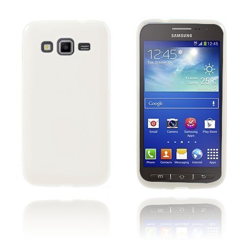 Gelcase Valkoinen Samsung Galaxy Core Advance Suojakuori