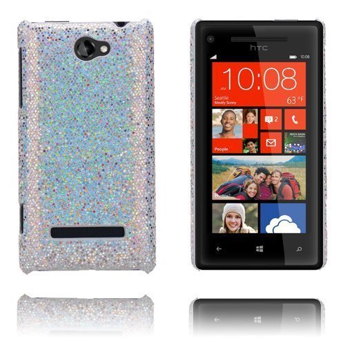 Glitter Hopeinen Htc 8s Suojakuori