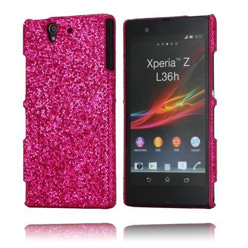 Glitter Kuuma Pinkki Sony Xperia Z Suojakuori