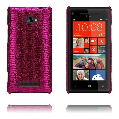 Glitter Pinkki Htc 8x Suojakuori