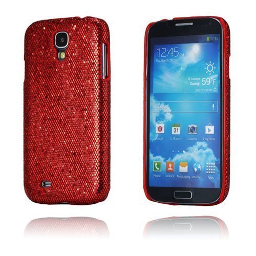 Glitter Punainen Samsung Galaxy S4 Suojakuori
