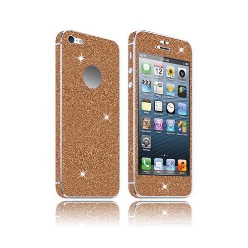 Glitter Ruskea Iphone 5 Suojakalvo Sarja