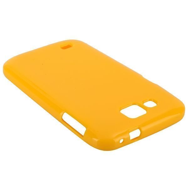 Glitter Shell Keltainen Samsung Galaxy Premier Silikonikuori