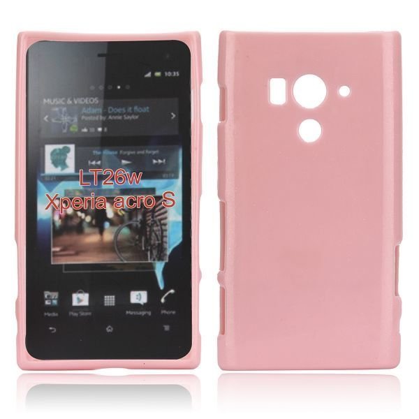 Glitter Vaaleanpunainen Sony Xperia Acro S Suojakuori