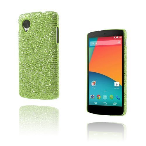 Glitter Vihreä Google Nexus 5 Suojakuori
