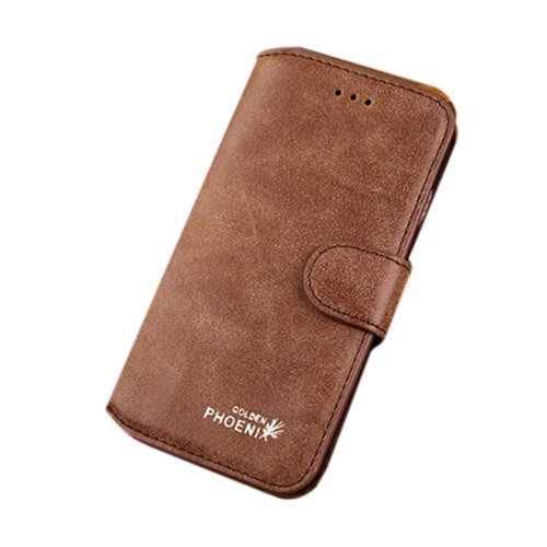 Golden Phoenix Kahvi Iphone 6 Plus Nahkakotelo