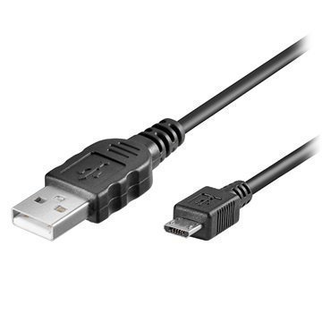 Goobay USB 2.0 / MicroUSB Kaapeli Musta