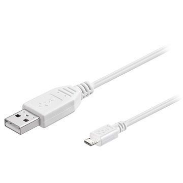 Goobay USB 2.0 / MicroUSB Kaapeli Valkoinen