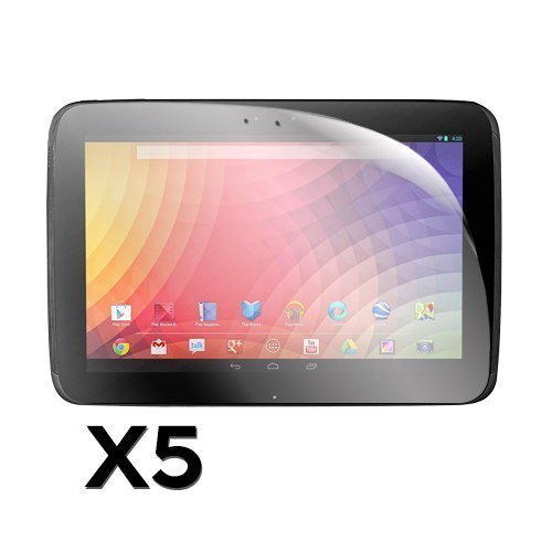 Google Nexus 10 Näytön Suojakalvo 5 Kpl