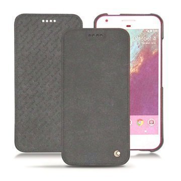 Google Pixel Noreve Tradition D Flip Leather Case Tumma Vintage