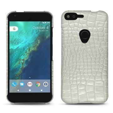 Google Pixel XL Noreve Tradition E Cover Crocodile Maidonvalkoinen