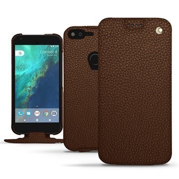 Google Pixel XL Noreve Tradition Flip Case Kastanjanruskea