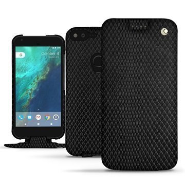 Google Pixel XL Noreve Tradition Flip Case Serpent Musta