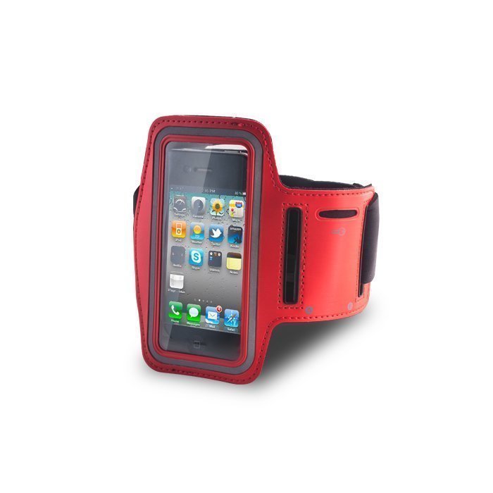 GreenGo Arm Case iPhone 4/4s Punainen