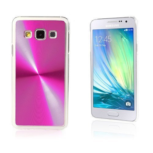 Grooves Samsung Galaxy A3 Kova Kuori Kuuma Pinkki