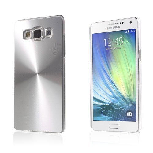 Grooves Samsung Galaxy A5 Nahkakotelo Korttitaskuilla Hopea