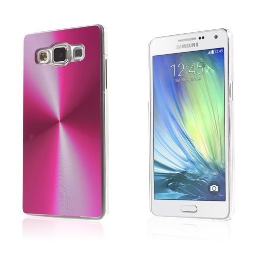 Grooves Samsung Galaxy A5 Nahkakotelo Korttitaskuilla Kuuma Pinkki