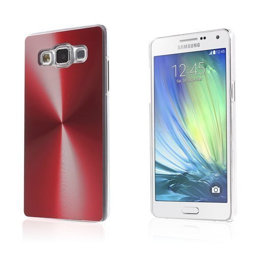 Grooves Samsung Galaxy A5 Nahkakotelo Korttitaskuilla Punainen
