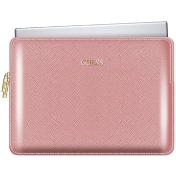 Guess Saffiano Look Sleeve-Kotelo 13 Kuuma Pinkki